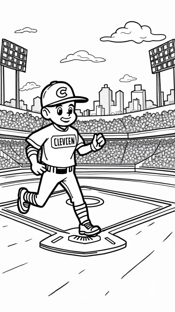 cleveland guardians coloring pages